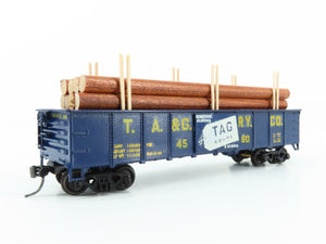 HO Scale TYCO 3700 TAG Railway 41' Gondola #4560 - Pro Custom w/ Load