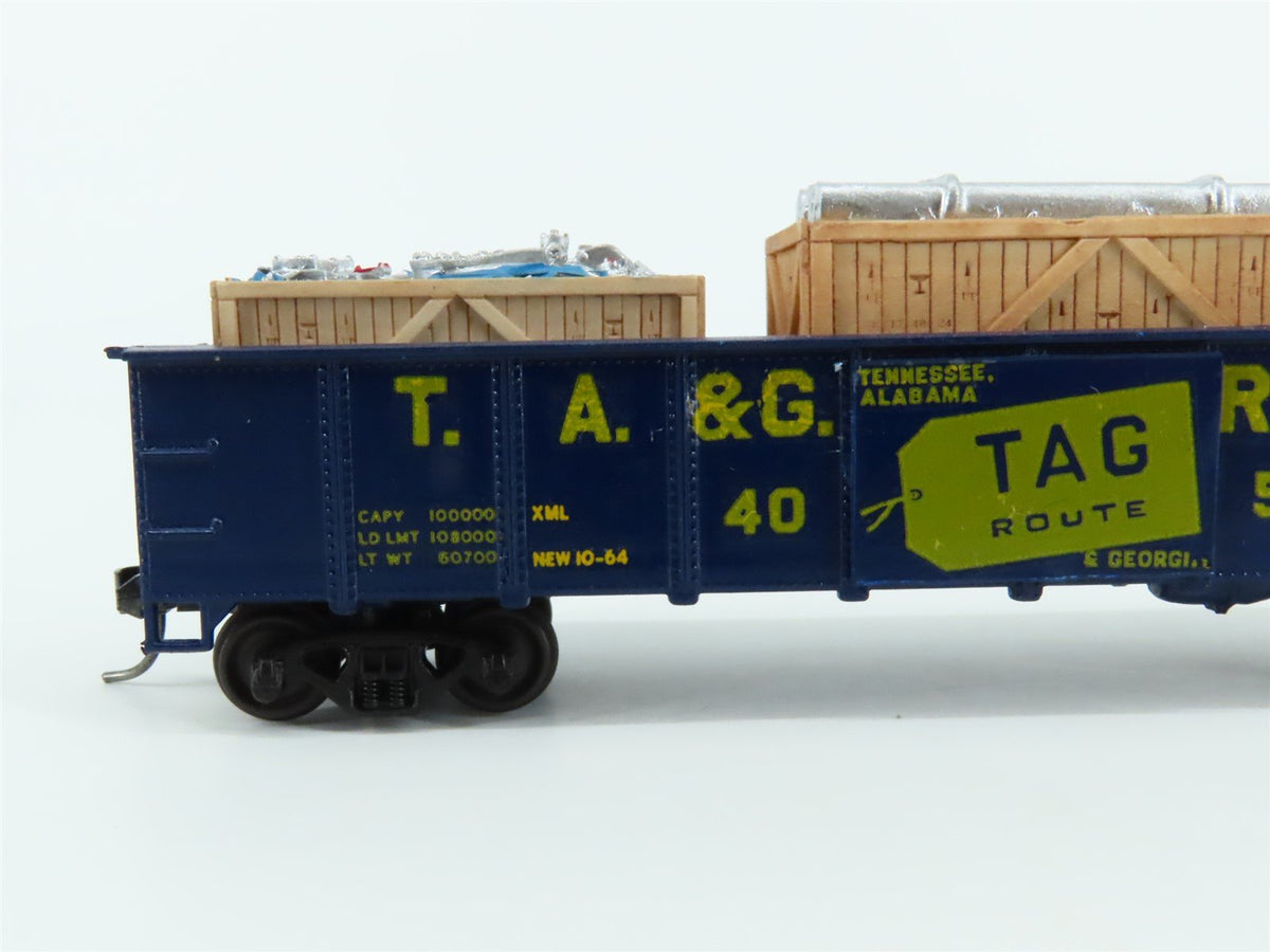 HO Scale Accurail 3700 TAG Railway 41&#39; Gondola #4050 Pro Custom w/ Load