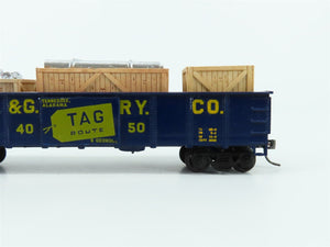 HO Scale Accurail 3700 TAG Railway 41' Gondola #4050 Pro Custom w/ Load