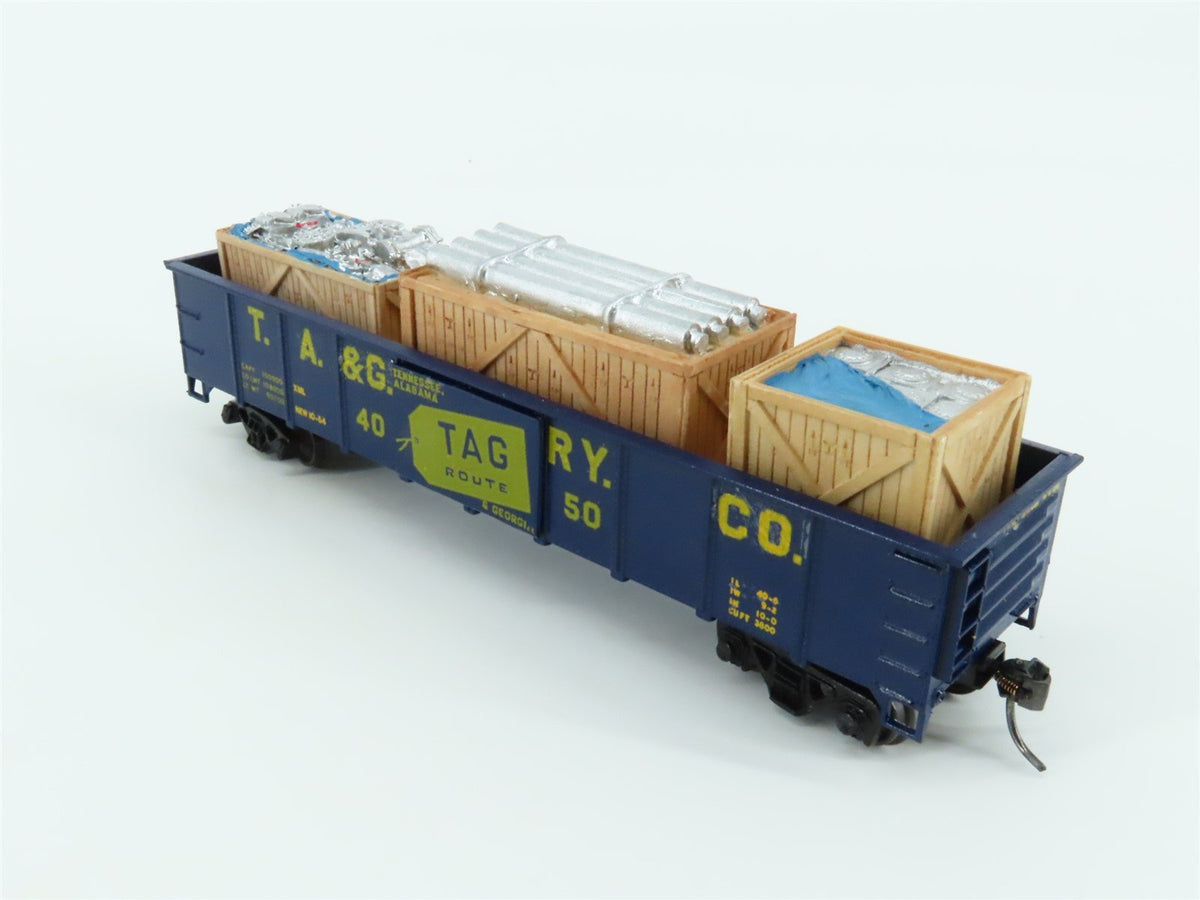 HO Scale Accurail 3700 TAG Railway 41&#39; Gondola #4050 Pro Custom w/ Load