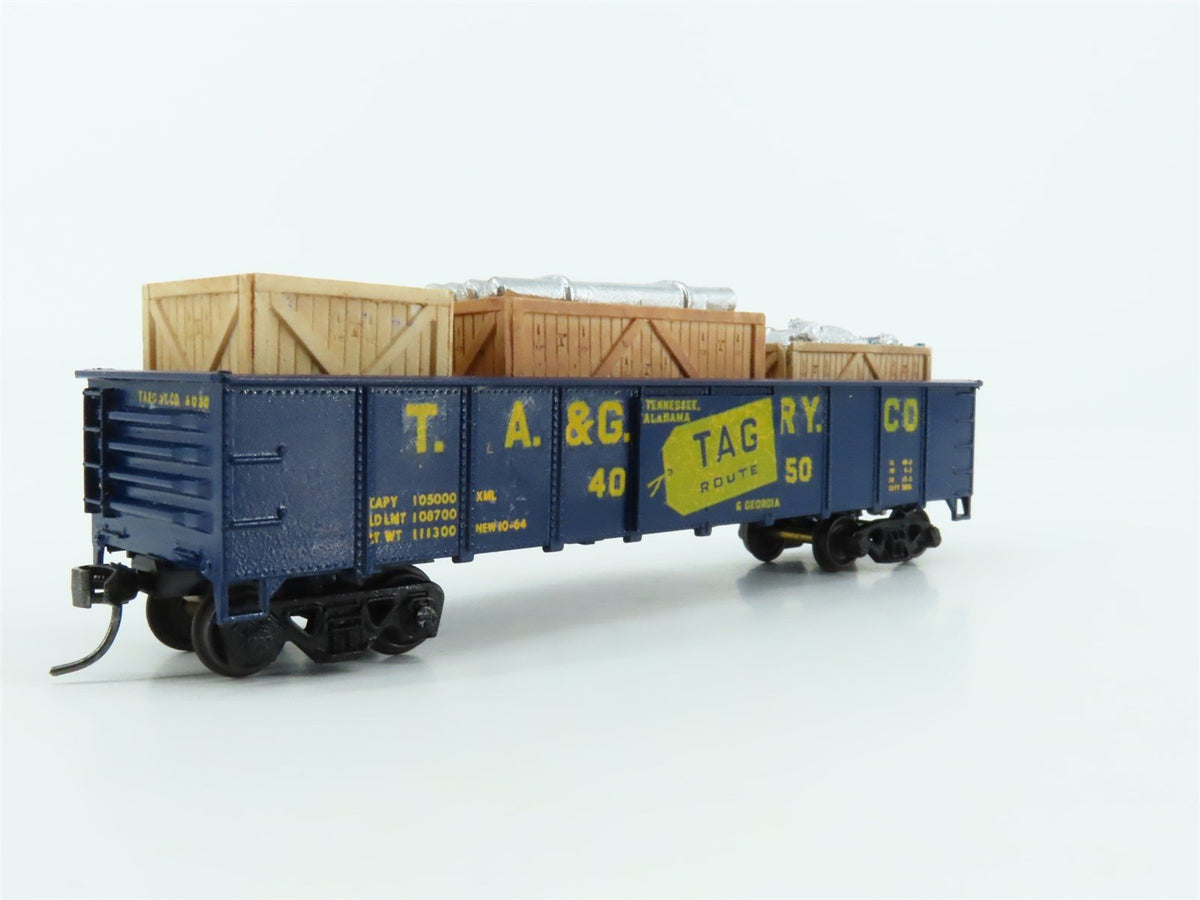 HO Scale Accurail 3700 TAG Railway 41&#39; Gondola #4050 Pro Custom w/ Load