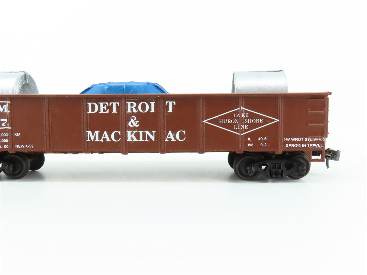 HO Scale Accurail D&amp;M Detroit &amp; Mackinac 41&#39; Gondola #2987 Pro Custom w/ Load