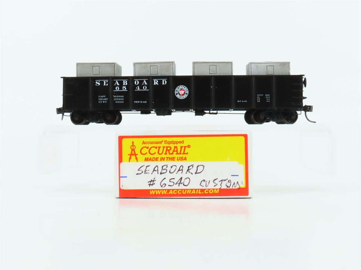 HO Scale Accurail SAL Seaboard Air Line 41&#39; Gondola #6540 Pro Custom w/ Load