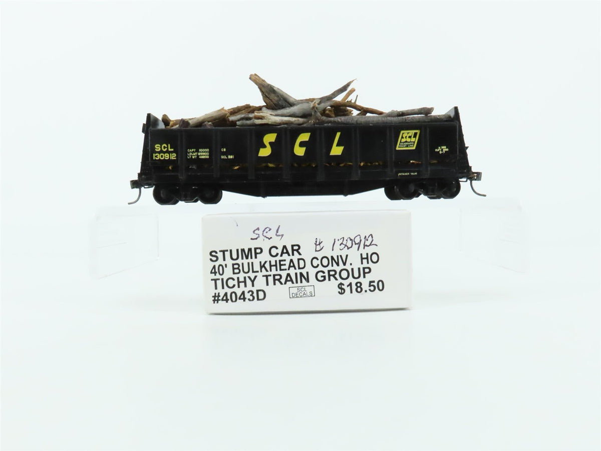 HO Tichy 4043D SCL Seaboard Coast Line 40&#39; Stump Car #130912 Pro Custom w/Load