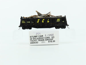 HO Tichy 4043D SCL Seaboard Coast Line 40' Stump Car #130912 Pro Custom w/Load