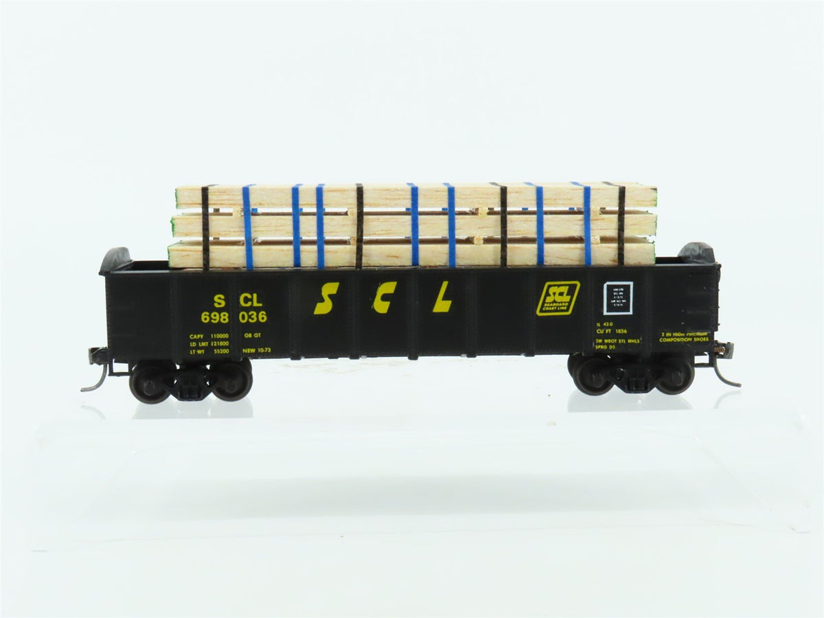 HO Scale Tichy SCL Seaboard Coast Line 40&#39; Gondola #698036 Pro Custom w/Load