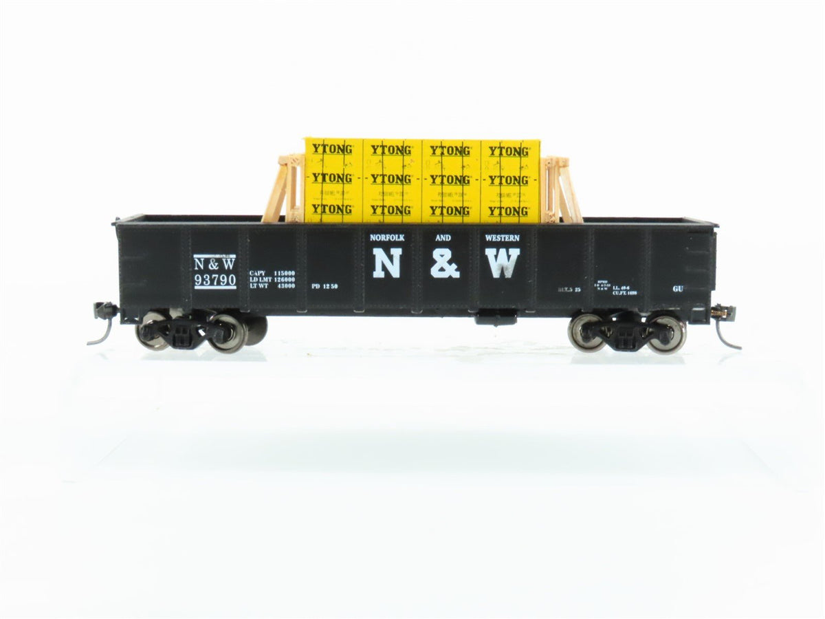 HO Scale Roundhouse N&amp;W Norfolk &amp; Western 40&#39; Gondola #7404 w/ Custom Load