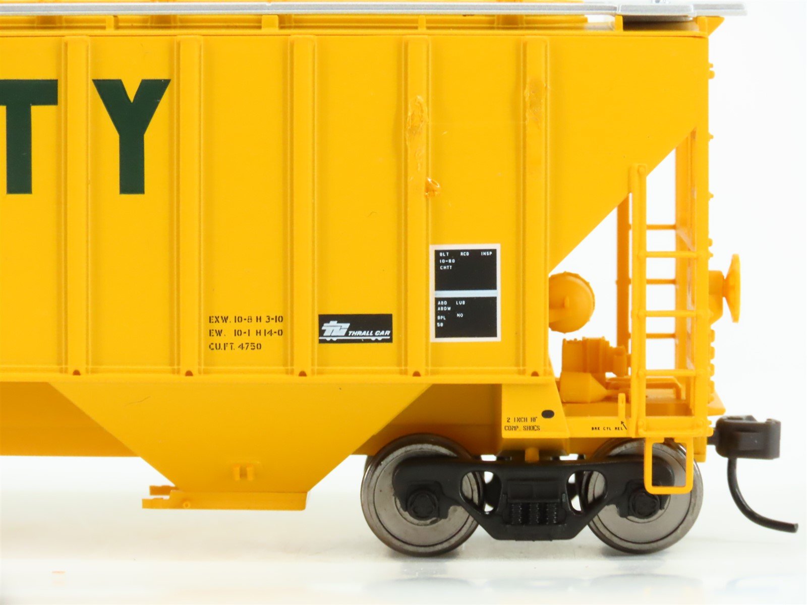 HO Scale Atlas 20000127 TCAX Union Equity 4750 3 Bay Covered Hopper #60655