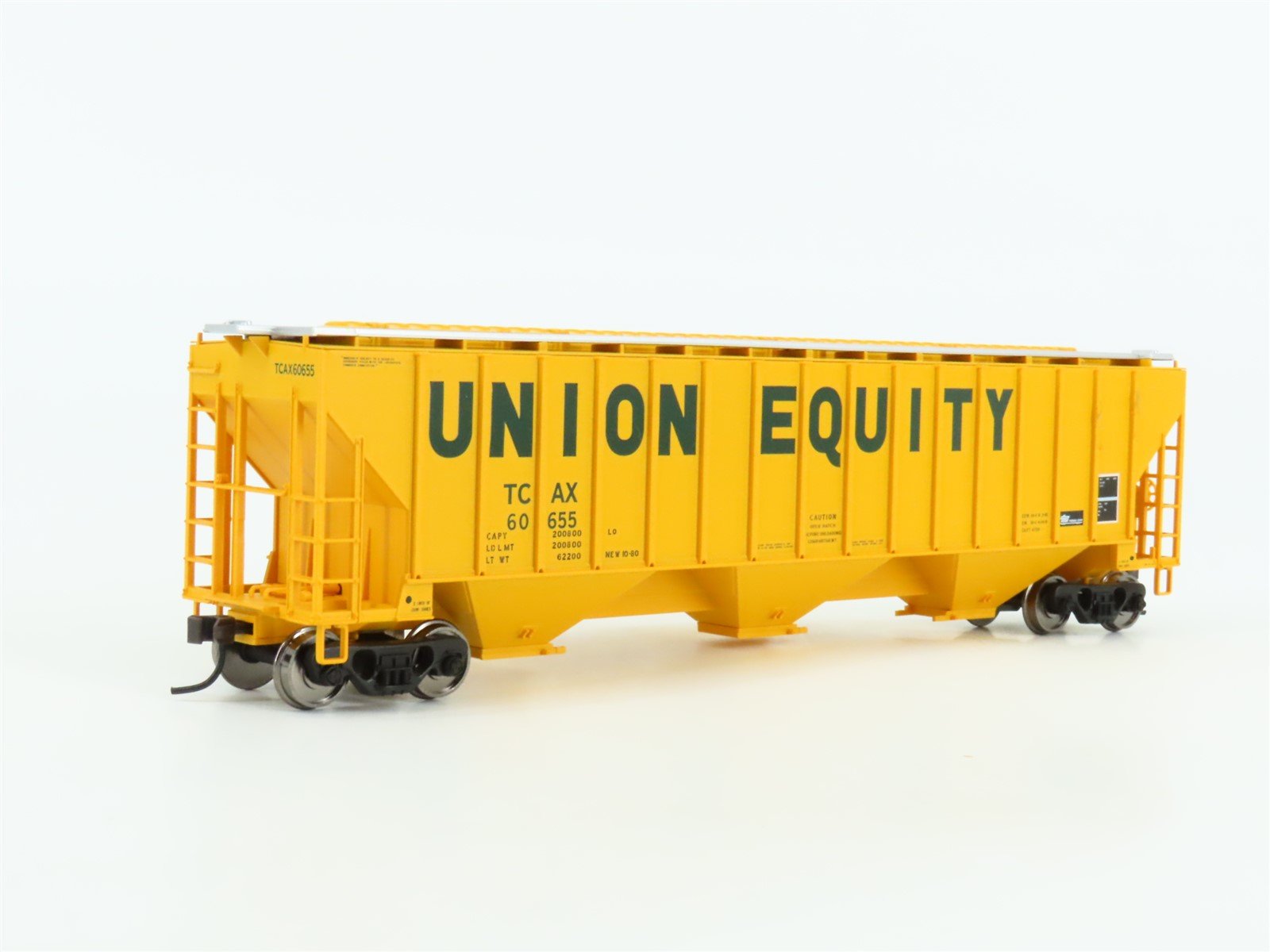 HO Scale Atlas 20000127 TCAX Union Equity 4750 3 Bay Covered Hopper #60655