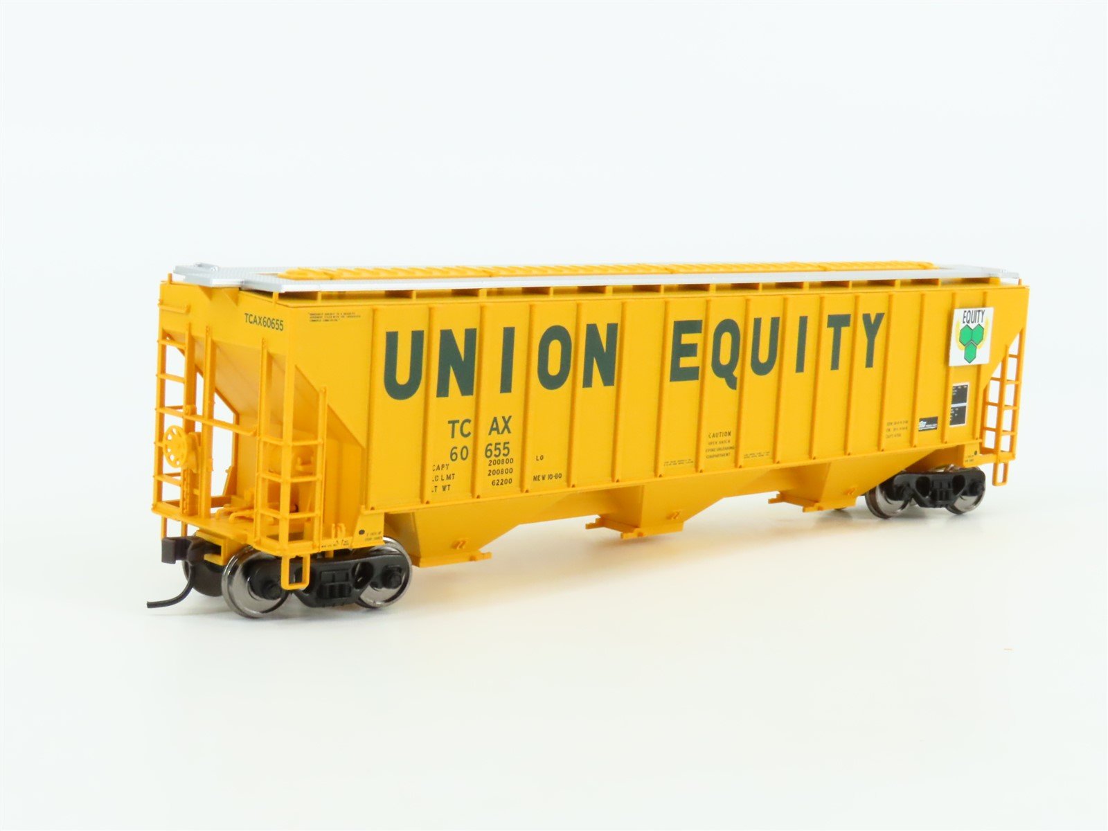 HO Scale Atlas 20000127 TCAX Union Equity 4750 3 Bay Covered Hopper #60655