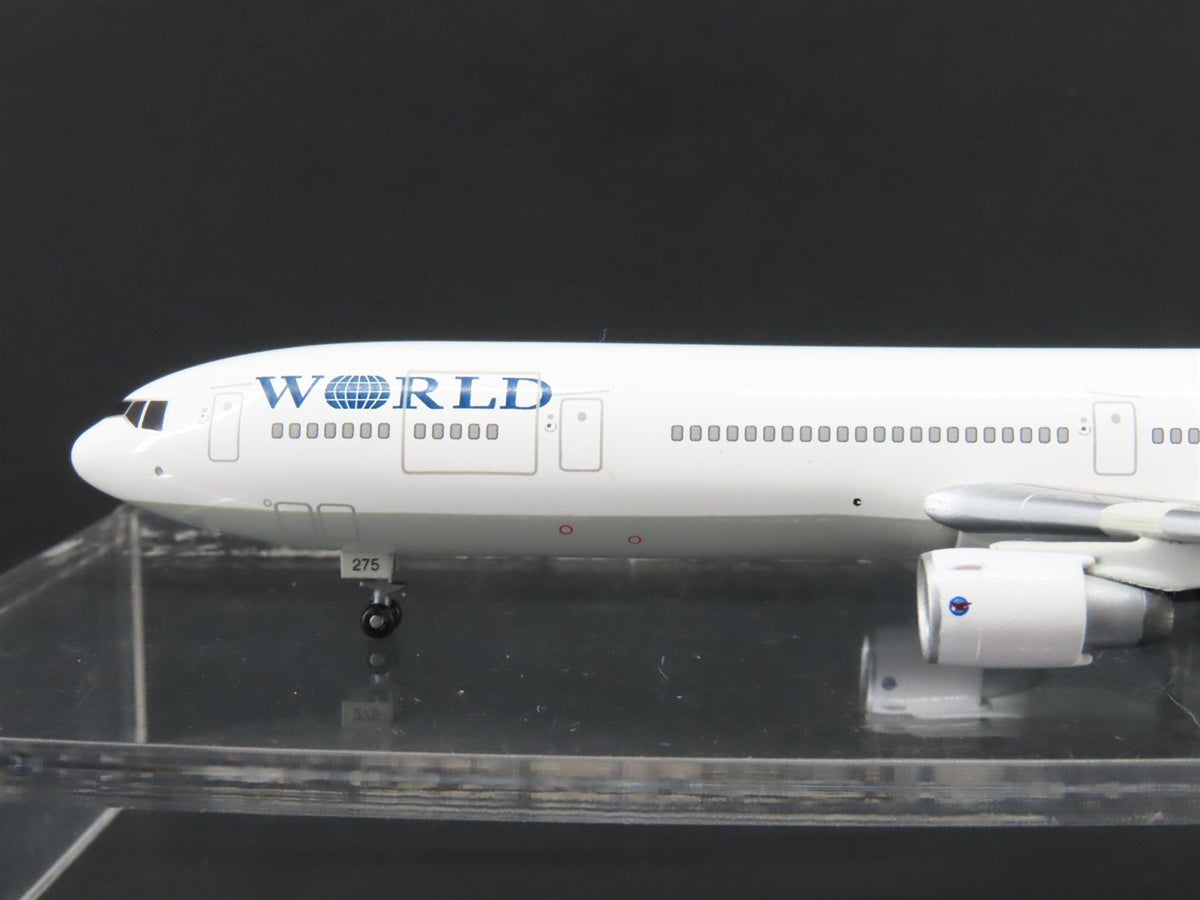 1:400 Scale Jet-X Die-Cast World McDonnell Douglas MD-11F Aircraft w/ Stand