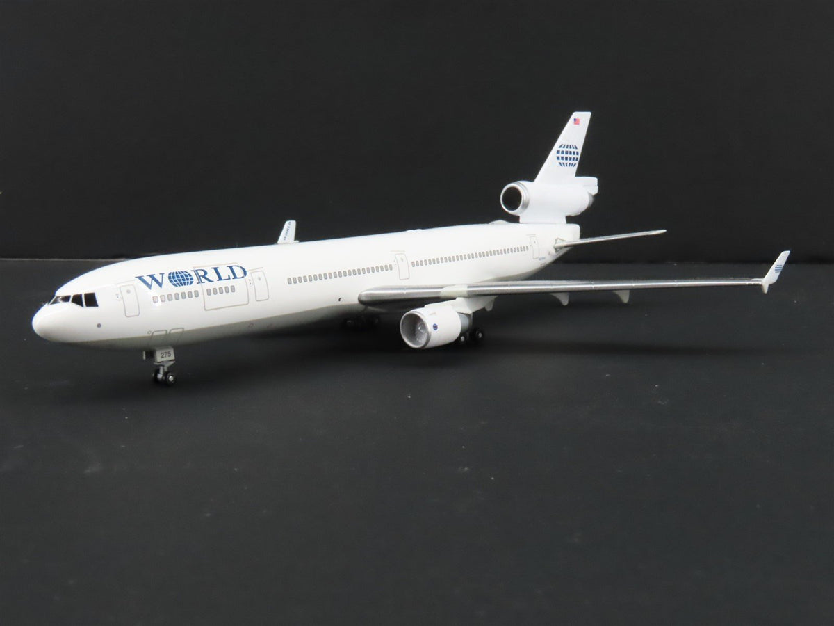 1:400 Scale Jet-X Die-Cast World McDonnell Douglas MD-11F Aircraft w/ Stand