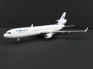 1:400 Scale Jet-X Die-Cast World McDonnell Douglas MD-11F Aircraft w/ Stand