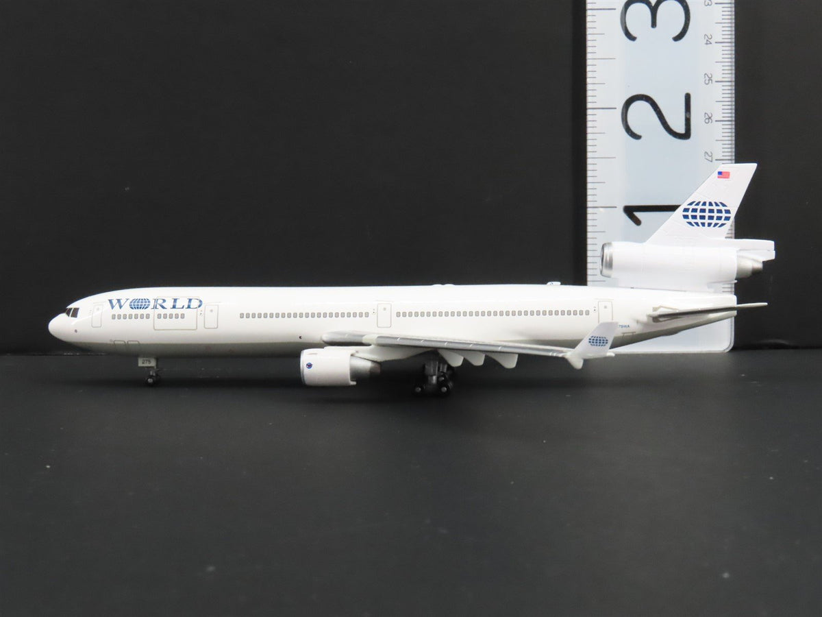 1:400 Scale Jet-X Die-Cast World McDonnell Douglas MD-11F Aircraft w/ Stand