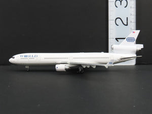 1:400 Scale Jet-X Die-Cast World McDonnell Douglas MD-11F Aircraft w/ Stand