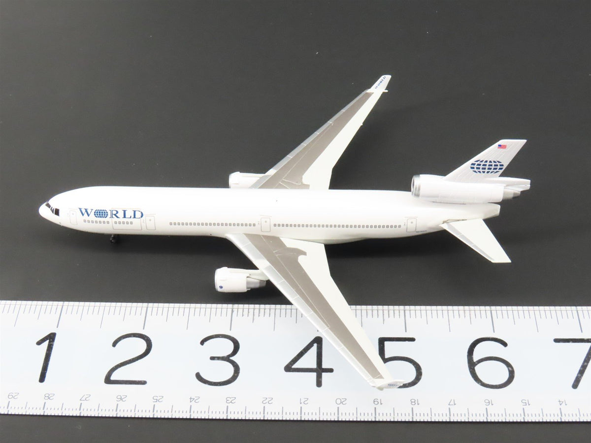 1:400 Scale Jet-X Die-Cast World McDonnell Douglas MD-11F Aircraft w/ Stand