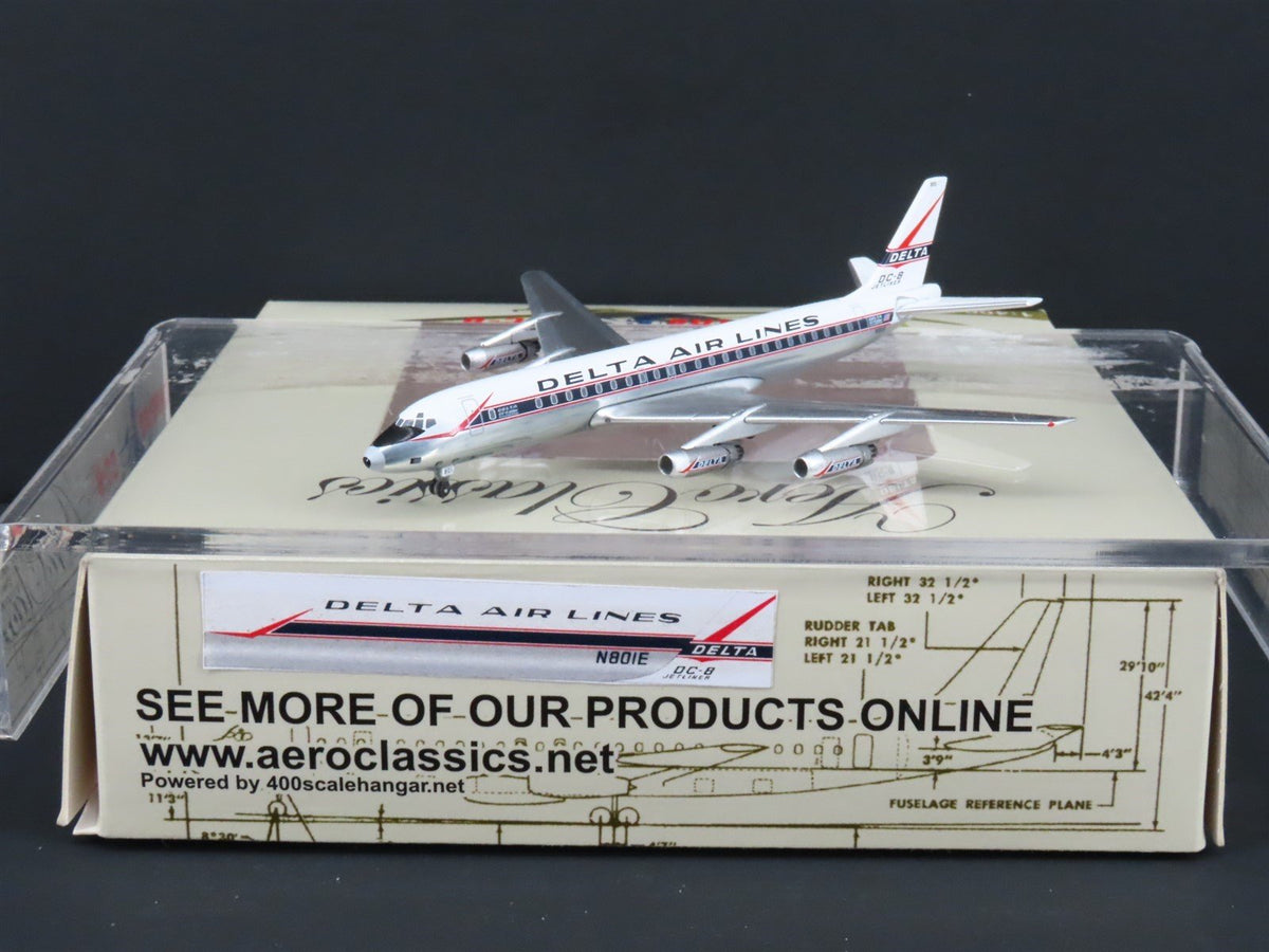 1:400 Aero Classics Die-Cast Delta McDonnell Douglas DC-8-10 Aircraft N801E