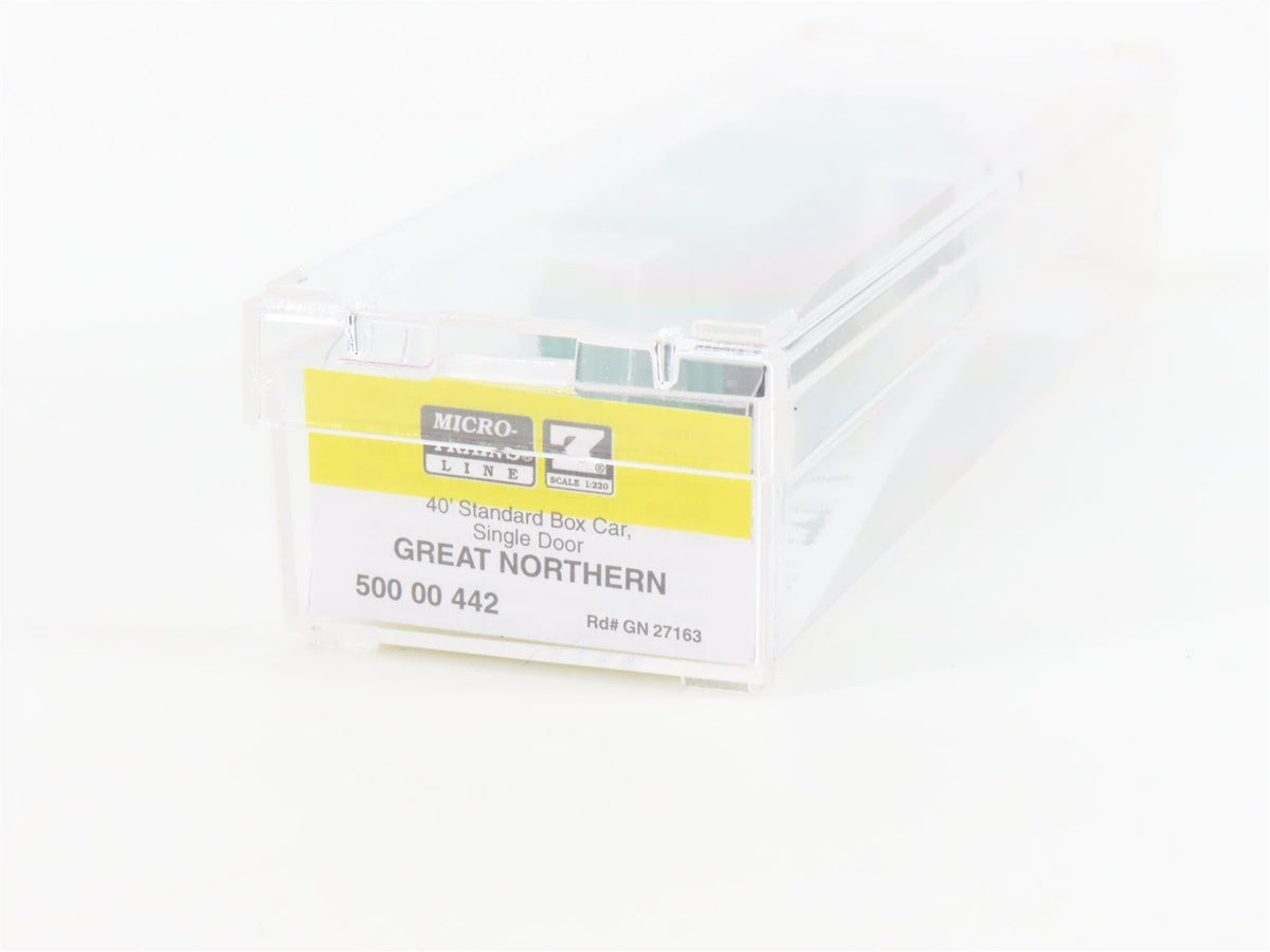 Z Scale Micro-Trains MTL 50000442 GN Great Northern &quot;Goat&quot; 40&#39; Box Car #27163