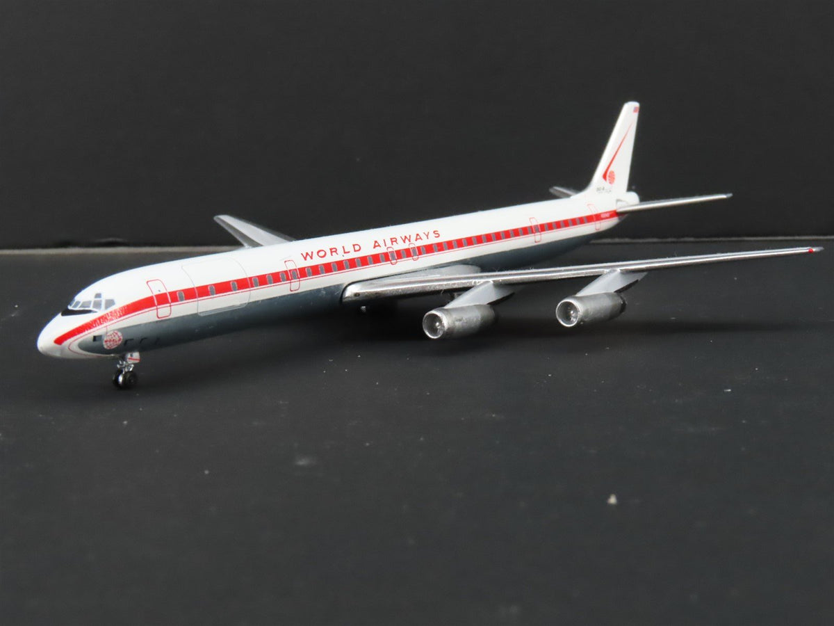 1:400 Scale Aero Classics Die-Cast World Airways DC-8-63F Aircraft N801WA