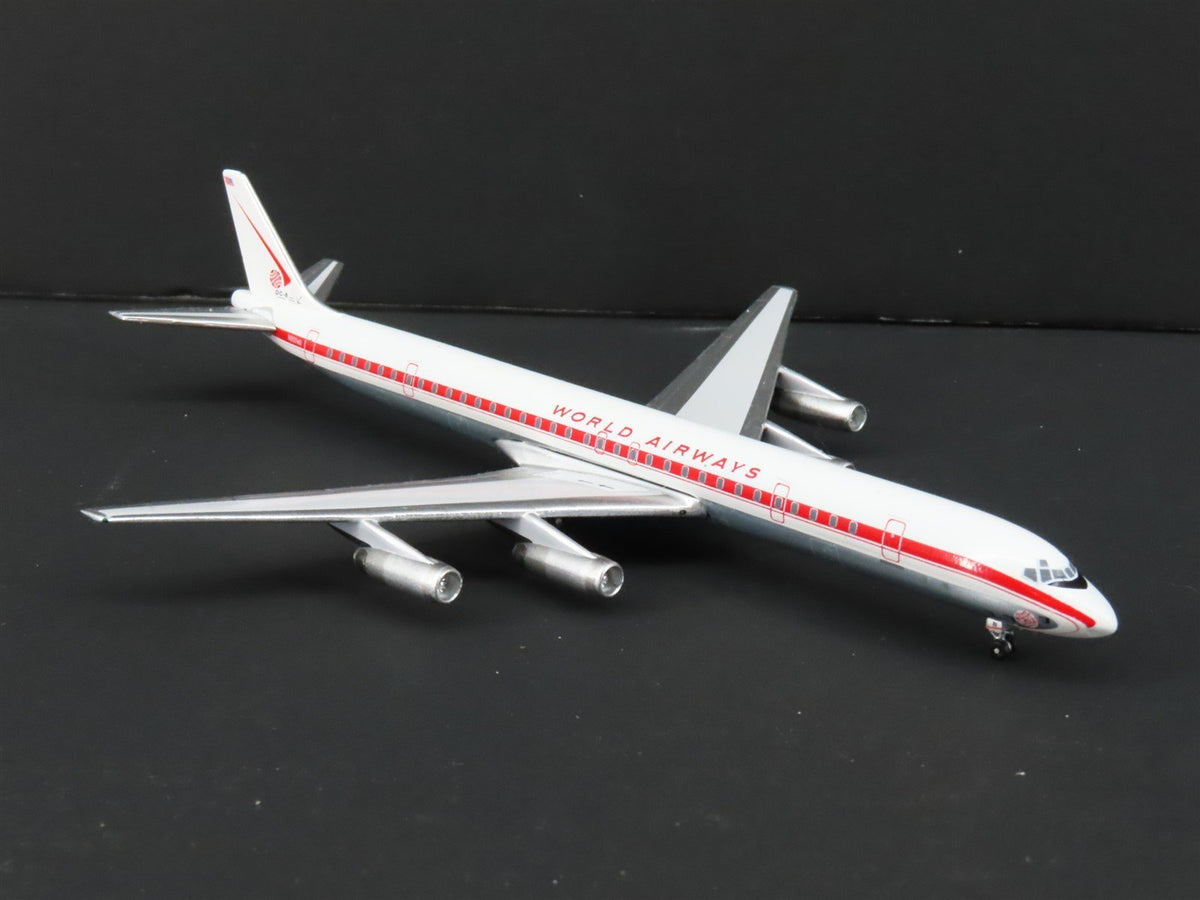 1:400 Scale Aero Classics Die-Cast World Airways DC-8-63F Aircraft N801WA