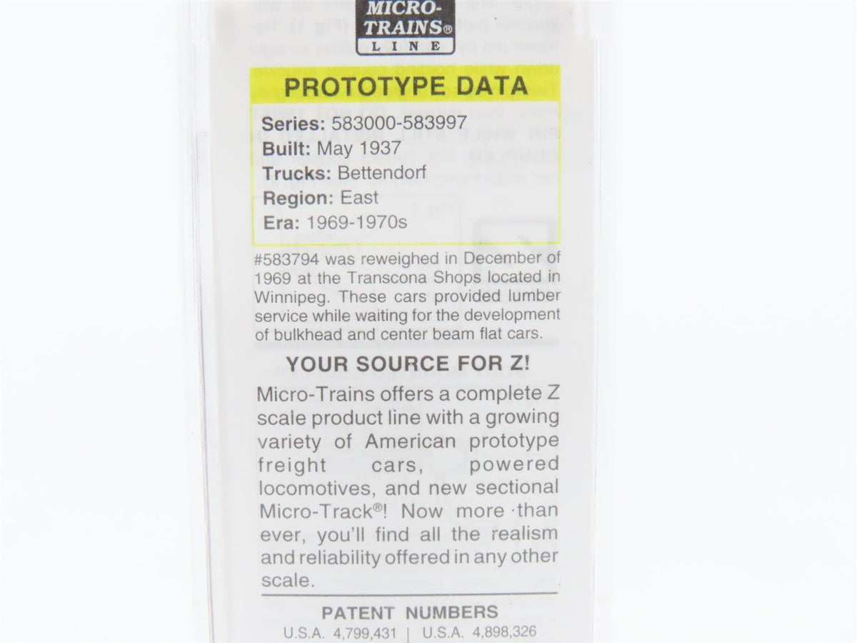 Z Micro-Trains MTL 50100090 CN Canadian National 40&#39; Double Door Box Car #583794