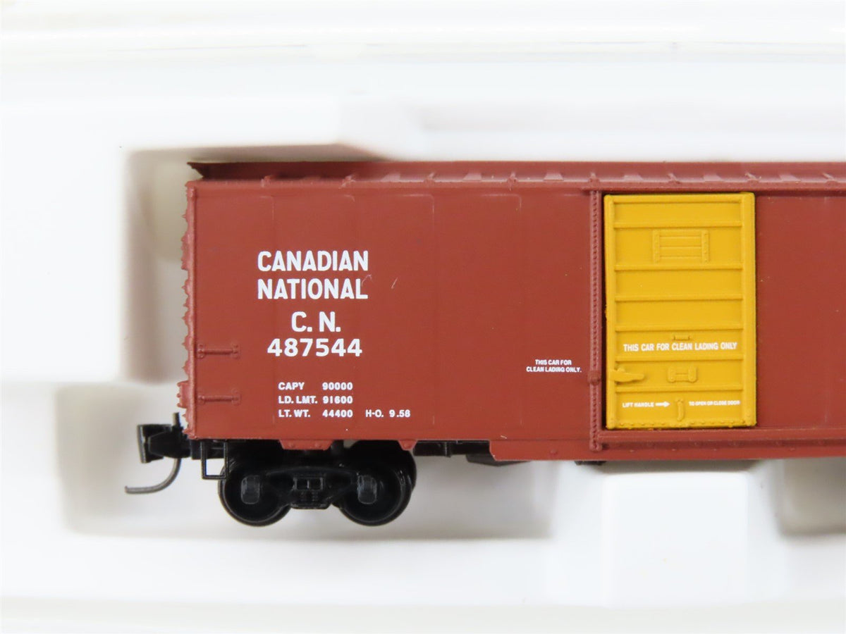 Z Micro-Trains MTL 14119-2 CN Canadian National 40&#39; Single Door Box Car #487544