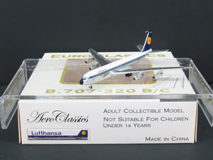 1:400 Scale Aero Classics Die-Cast Lufthansa Boeing B-707-330B Aircraft D-ABUM