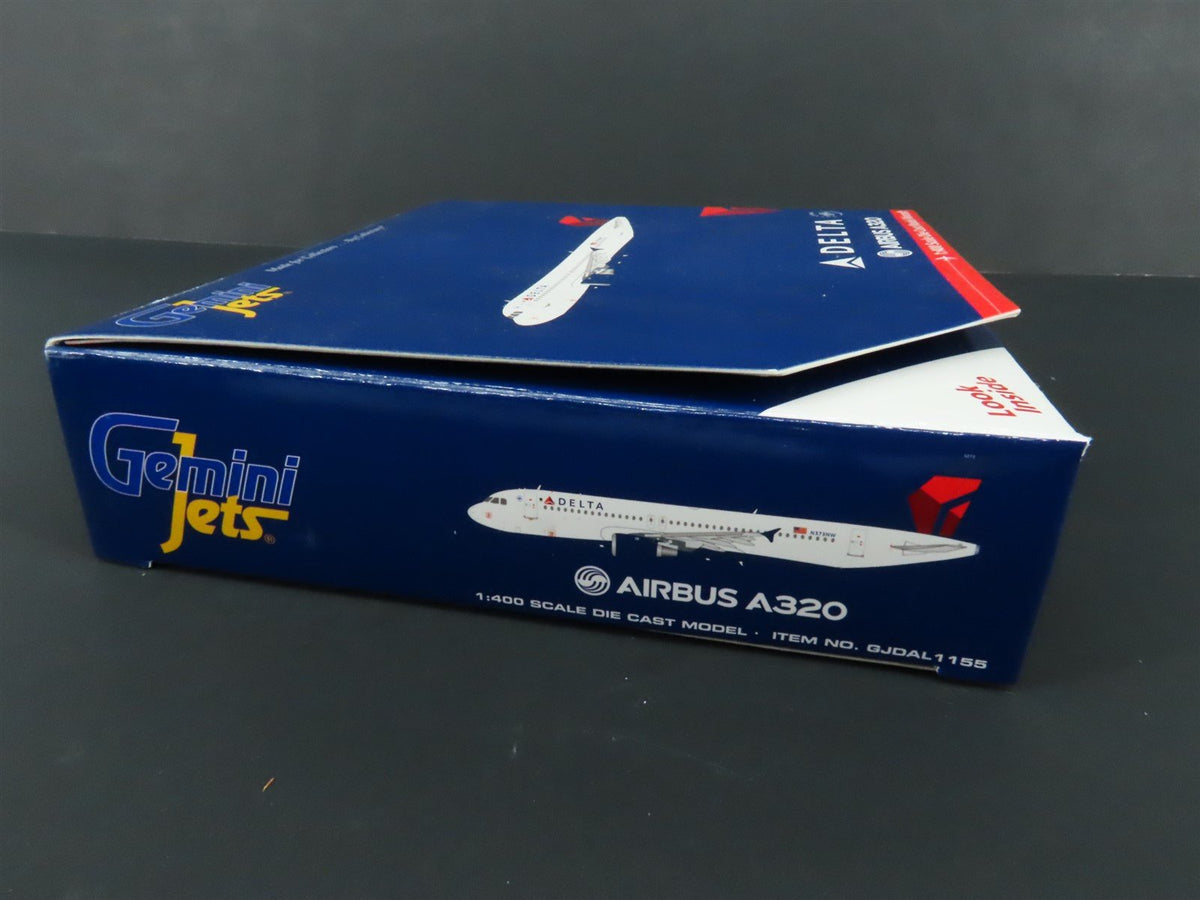 1:400 Gemini Jets GJDAL1155 DieCast Delta Air Lines Airbus A320 Aircraft N373NW