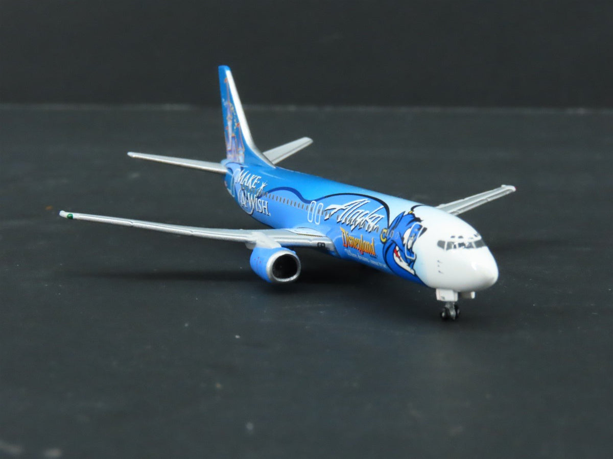 1:400 Gemini Jets GJASA748 DieCast Alaska Disneyland Make a Wish Boeing 737-400