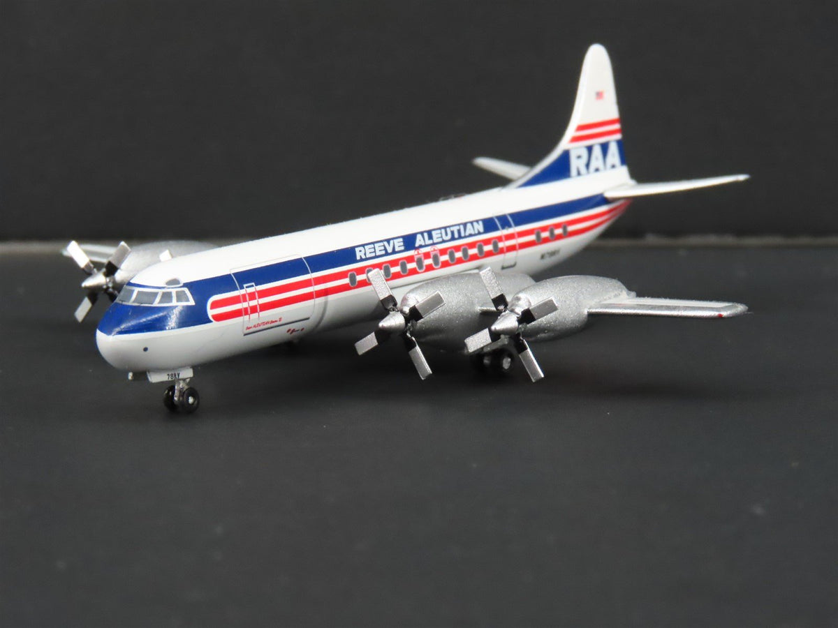 1:400 Aero Classics Die-Cast RAA Reeve Aleutian Lockheed L-188 Electra Aircraft