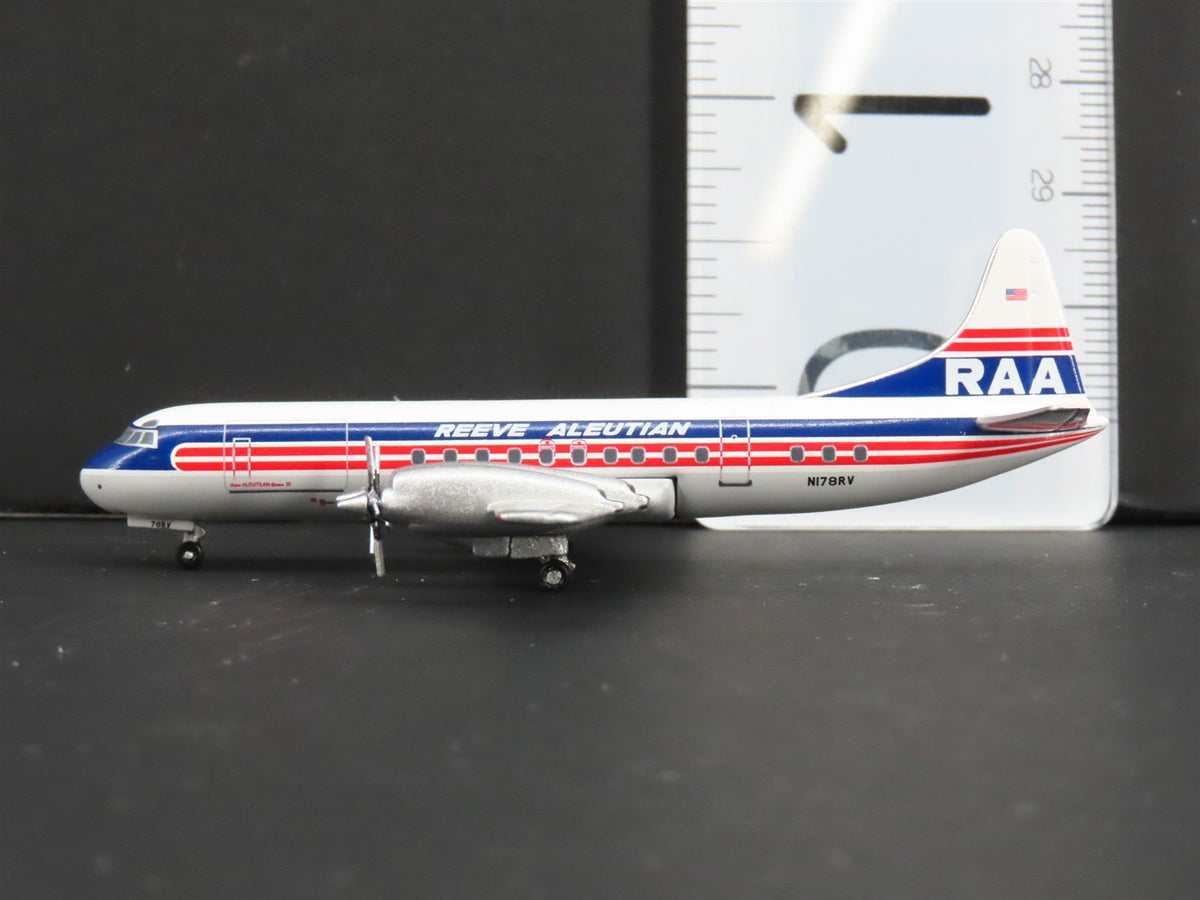 1:400 Aero Classics Die-Cast RAA Reeve Aleutian Lockheed L-188 Electra Aircraft