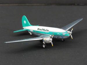 1:400 Aero Classics Die-Cast Buffalo Airways Curtiss C-46D-CU Aircraft C-FAVO