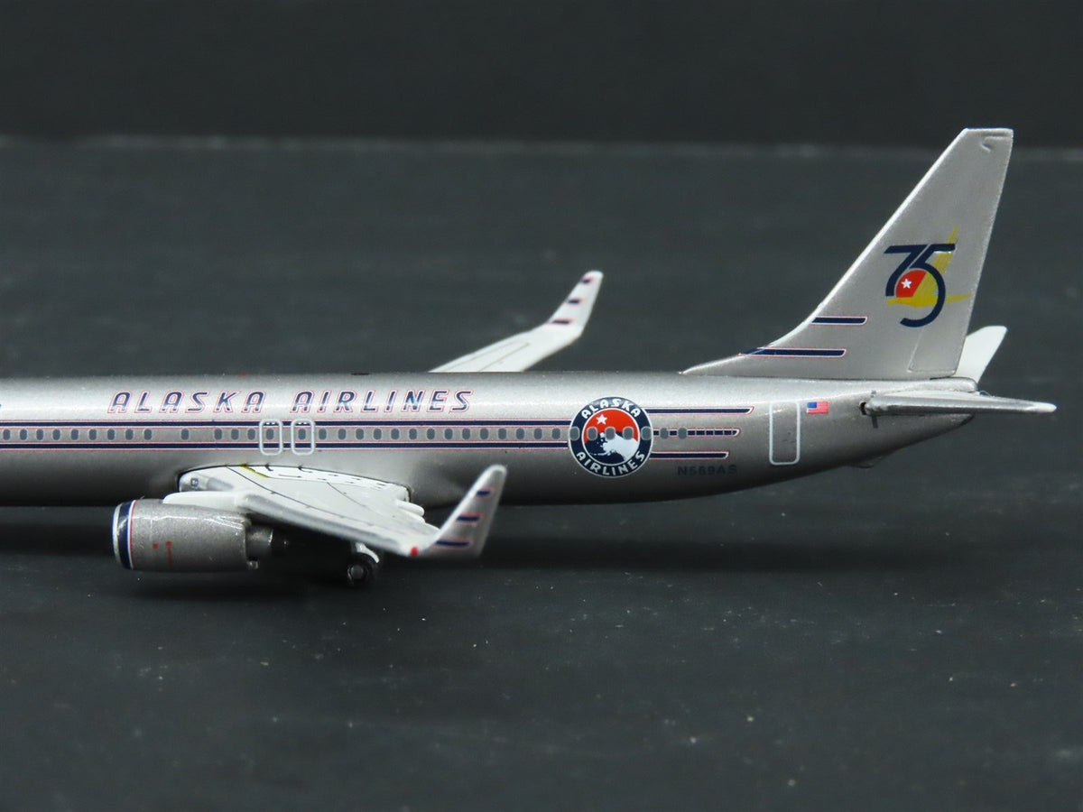 1:400 Gemini Jets GJASA783 Alaska Air 75th Anniversary Boeing 737-800 N569AS