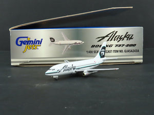 1:400 Gemini Jets GJASA243A Die-Cast Alaska Air Boeing 737-200 Airliner N730AS