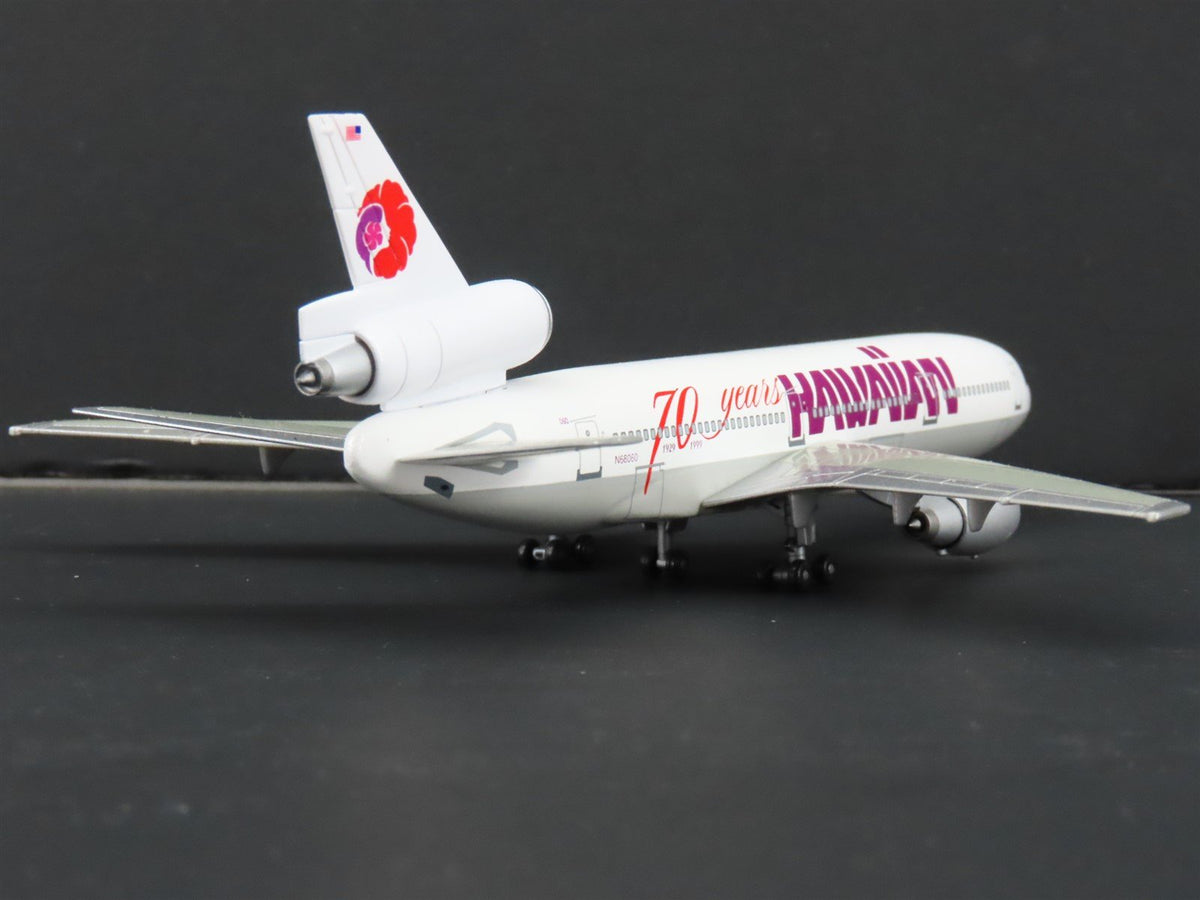 1:400 Scale Jet-X JX021 Die-Cast Hawaiian 70 Years DC-10-30 Aircraft N68060
