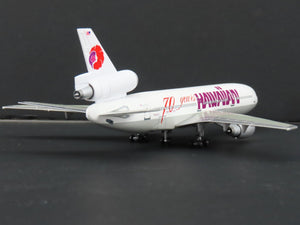1:400 Scale Jet-X JX021 Die-Cast Hawaiian 70 Years DC-10-30 Aircraft N68060