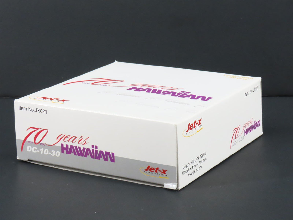 1:400 Scale Jet-X JX021 Die-Cast Hawaiian 70 Years DC-10-30 Aircraft N68060