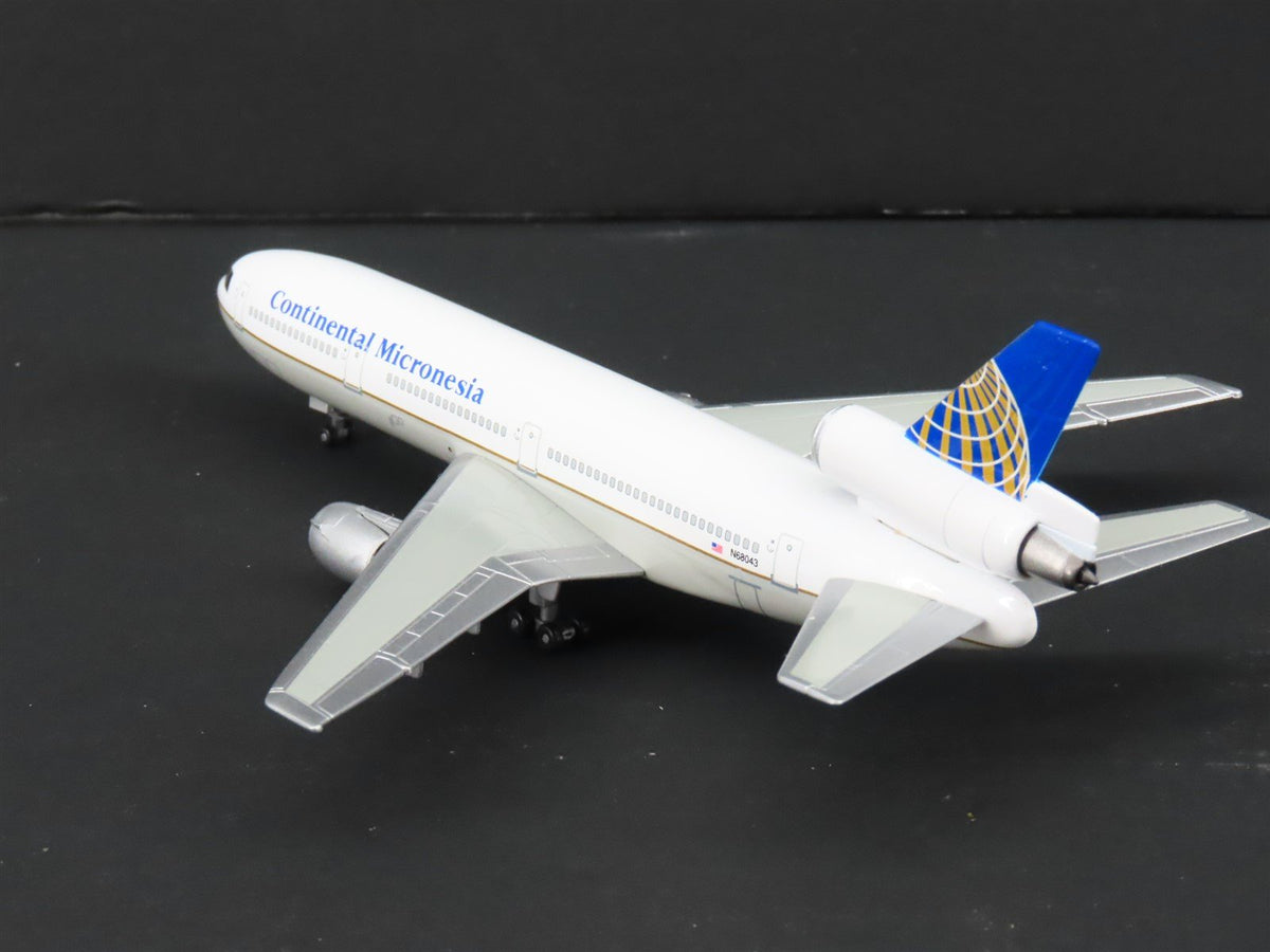 1:400 Dragon Wings 55168B Die-Cast Continental Micronesia DC-10 Aircraft N68043