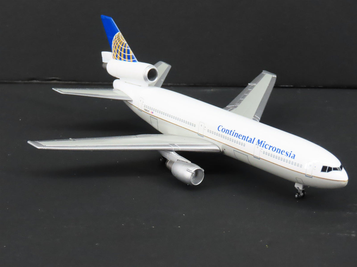 1:400 Dragon Wings 55168B Die-Cast Continental Micronesia DC-10 Aircraft N68043