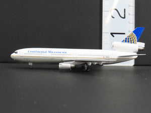 1:400 Dragon Wings 55168B Die-Cast Continental Micronesia DC-10 Aircraft N68043