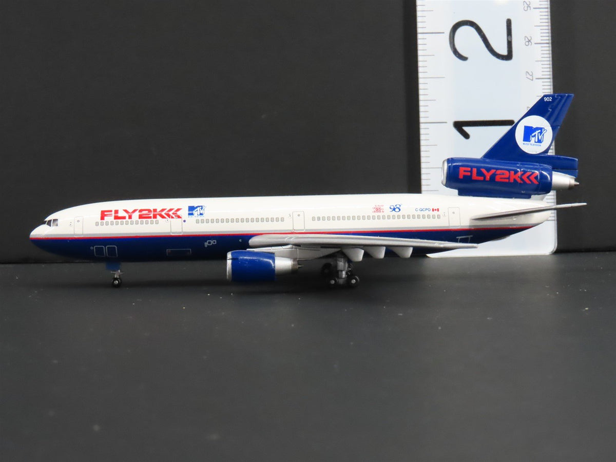 1:400 Scale Dragon Wings 55201-03 Die-Cast FLY2K &quot;MTV&quot; Douglas DC-10-30 Aircraft