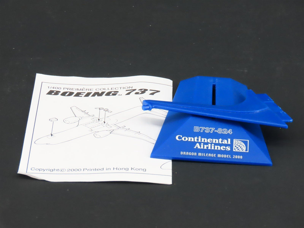 1:400 Scale Dragon Wings 55229-03 Die-Cast Continental Boeing B737-824 Aircraft