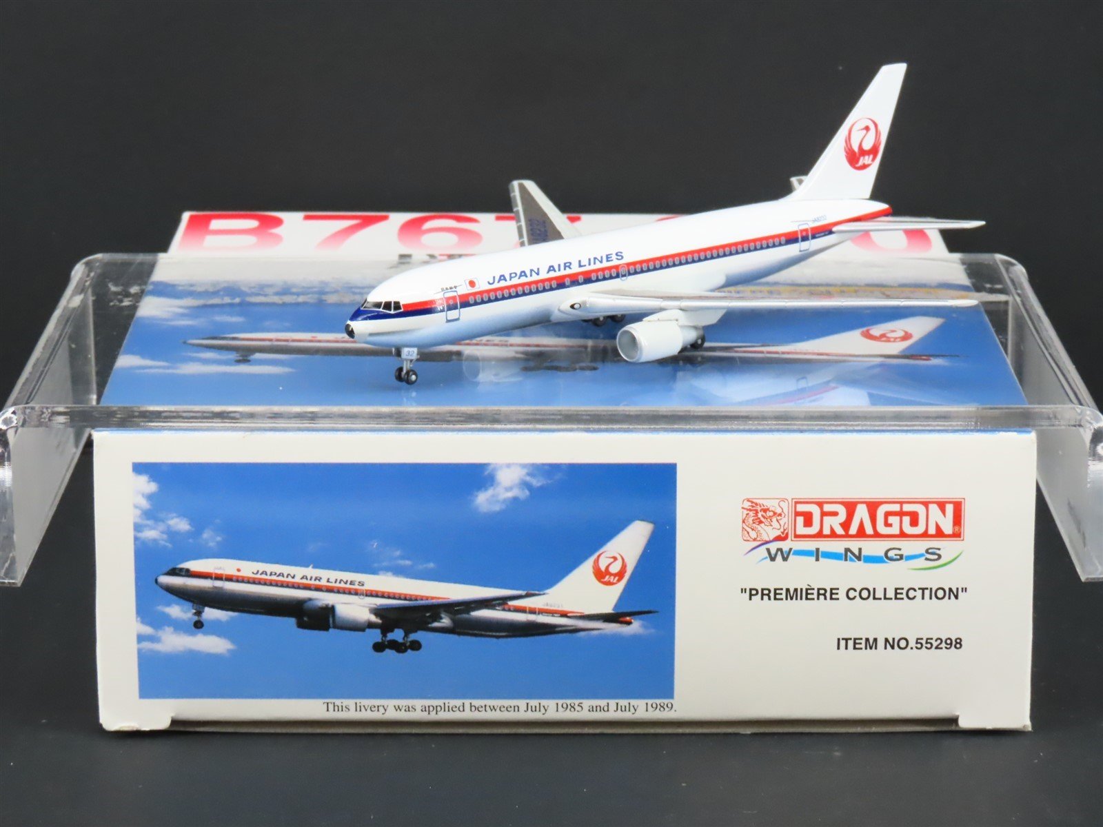 1:400 Dragon Wings 55298 Die-Cast JAL Japan Airlines Boeing B767-200 Aircraft