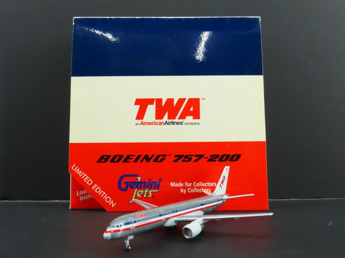 1:400 Scale Gemini Jets GJTWA233 Die-Cast TWA Boeing 757-200 Airliner N708TW