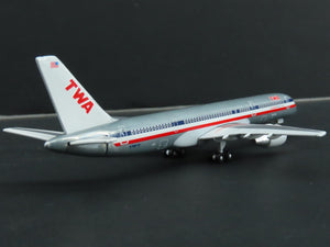 1:400 Scale Gemini Jets GJTWA233 Die-Cast TWA Boeing 757-200 Airliner N708TW