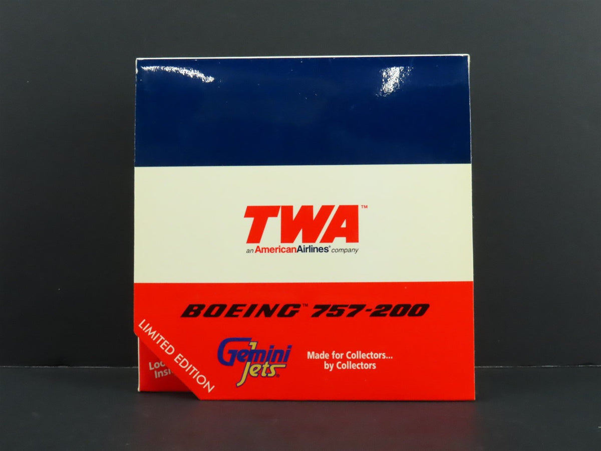 1:400 Scale Gemini Jets GJTWA233 Die-Cast TWA Boeing 757-200 Airliner N708TW