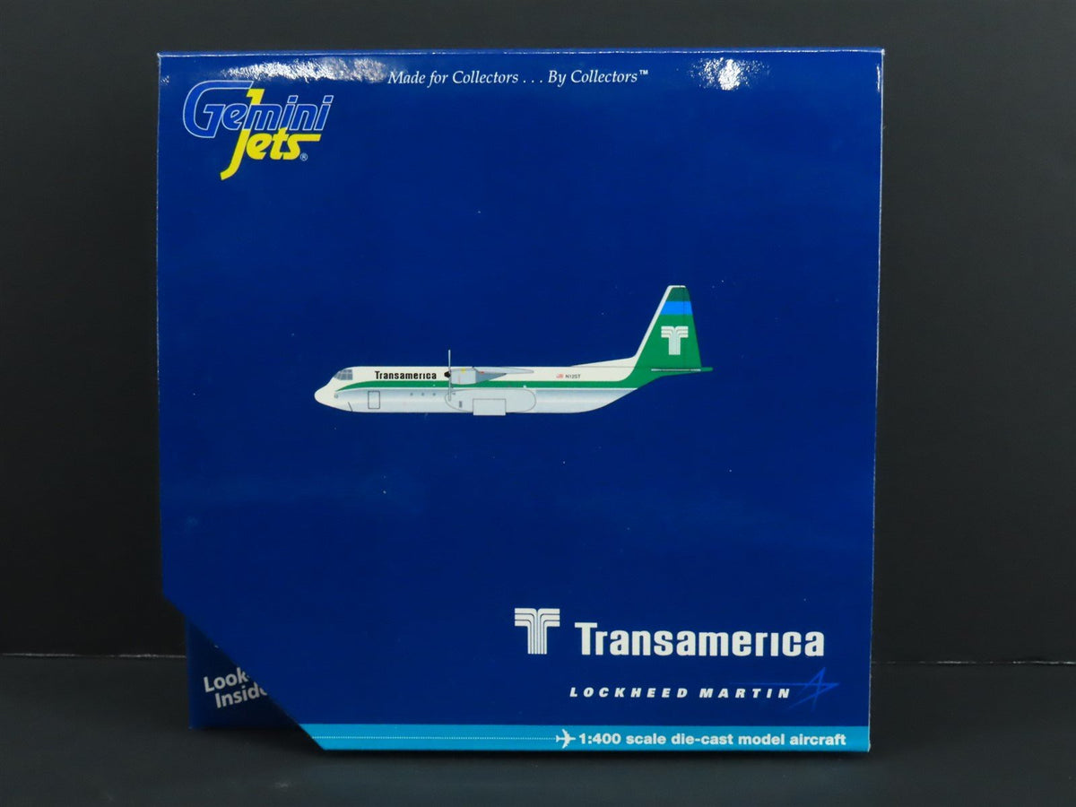 1:400 Gemini Jets GJTVA644 Die-Cast Transamerica Lockheed L-100-30 Airliner