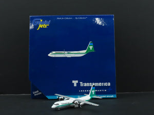 1:400 Gemini Jets GJTVA644 Die-Cast Transamerica Lockheed L-100-30 Airliner