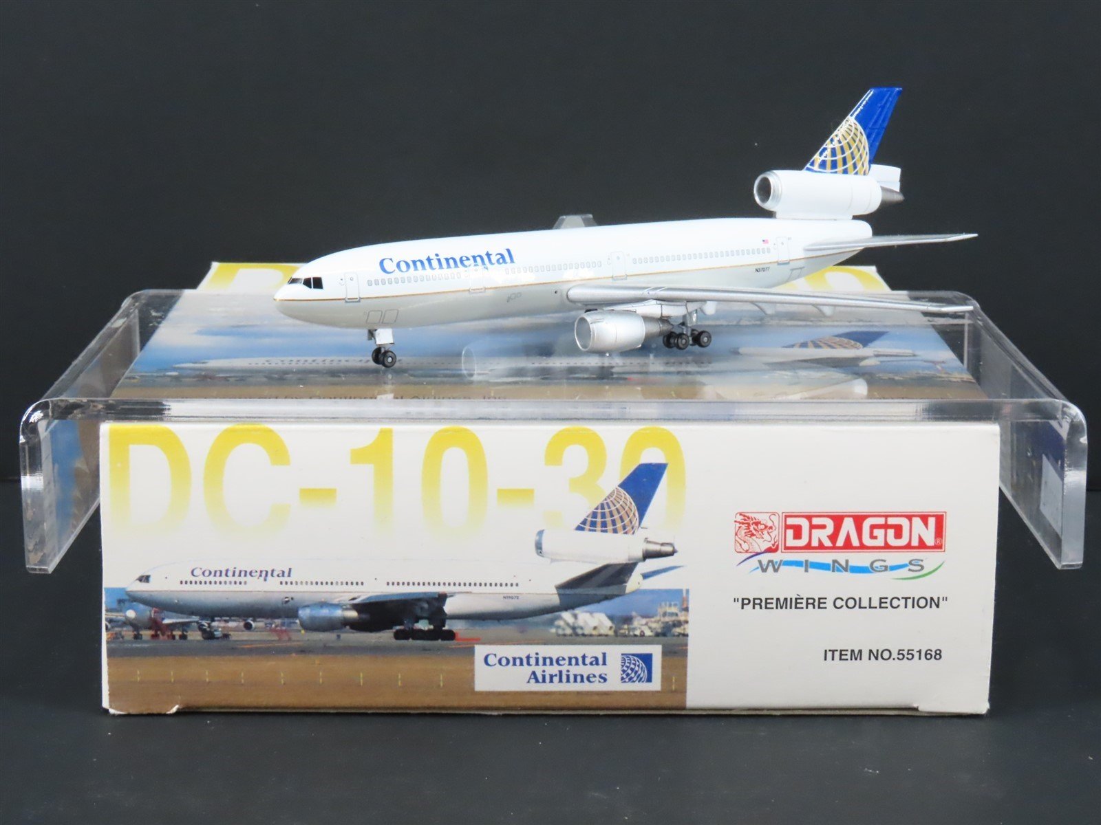 1:400 Dragon Wings 55168 Die-Cast Continental McDonnell Douglas DC-10-30