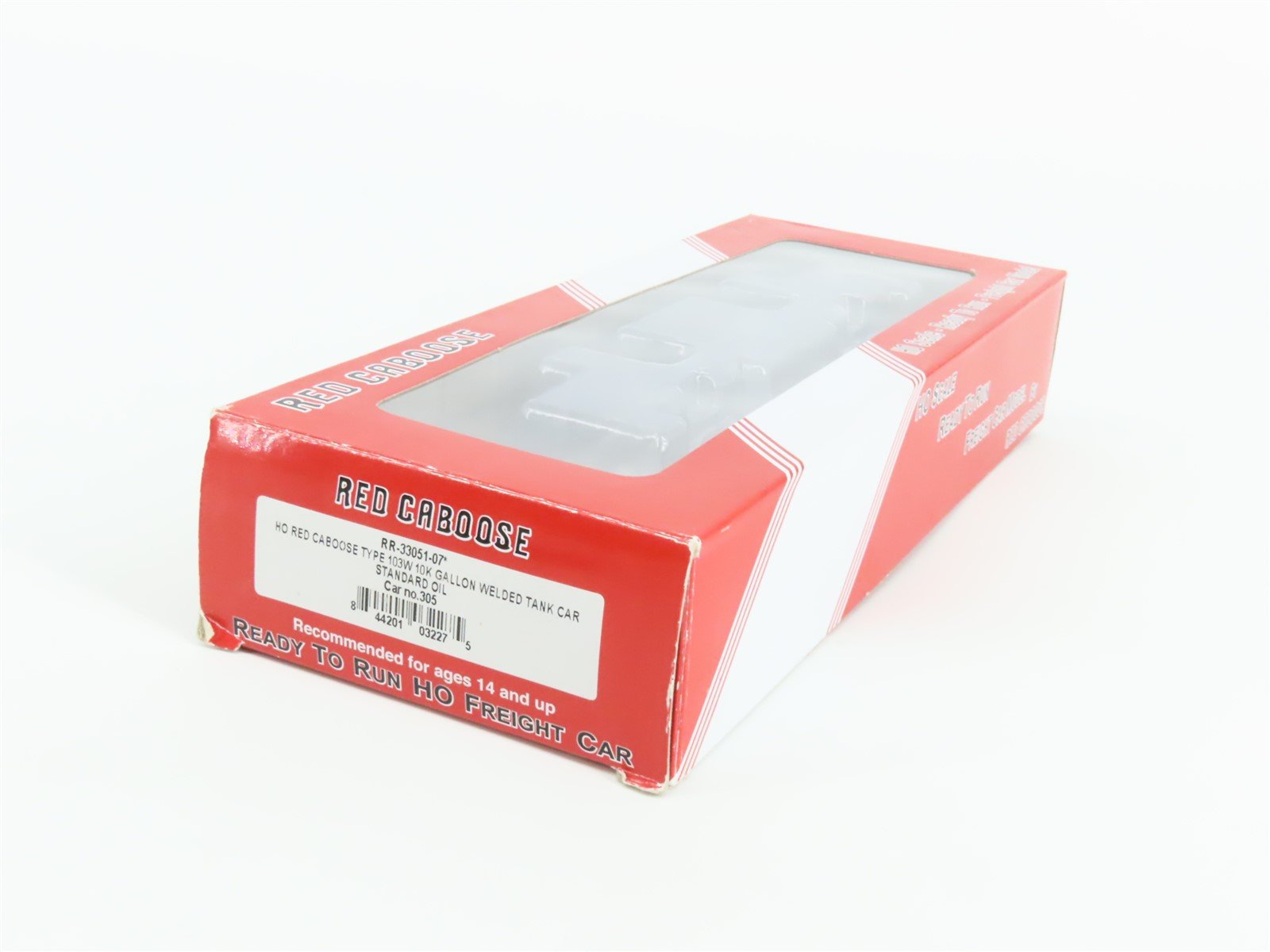 HO Scale Red Caboose RR-33051-07 UTOX Standard Oil Single Dome Tank Car #305